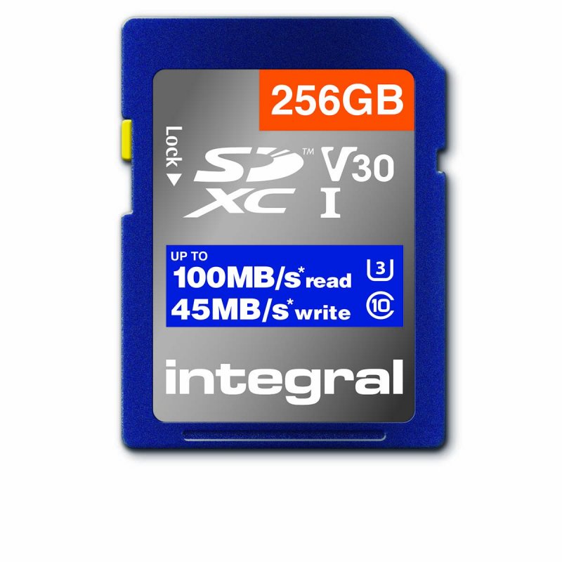 Vysokorychlostní SDHC/XC V30 UHS-I U3 256GB SD paměťová karta INSDX256G1V30 - obrázek produktu