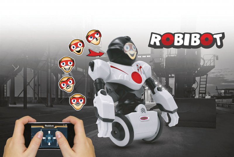 R/C Robot Robibot 2+6 Kanál RTR / Nahrávání zvuku / Se Světly Bílá - obrázek č. 2
