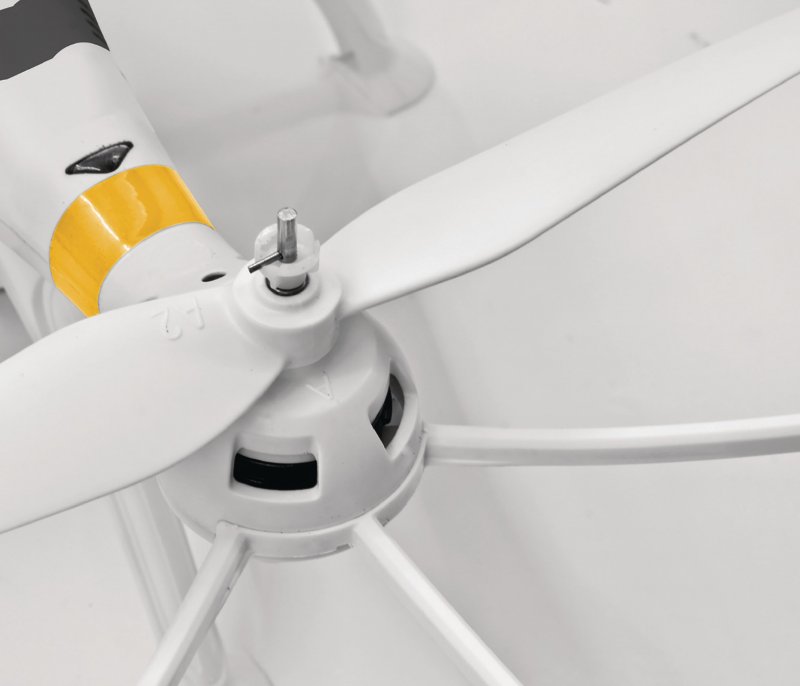 R/C Dron Payload Altitude 4+4 Kanál RTF / Gyro Uvnitř / Se Světly / Otáčení o 360 2,4GHz Ovladač Bílá - obrázek č. 7