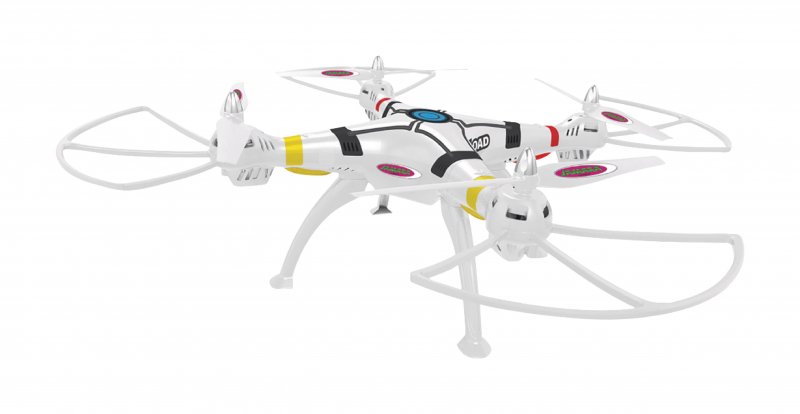 R/C Dron Payload Altitude 4+4 Kanál RTF / Gyro Uvnitř / Se Světly / Otáčení o 360 2,4GHz Ovladač Bílá - obrázek produktu