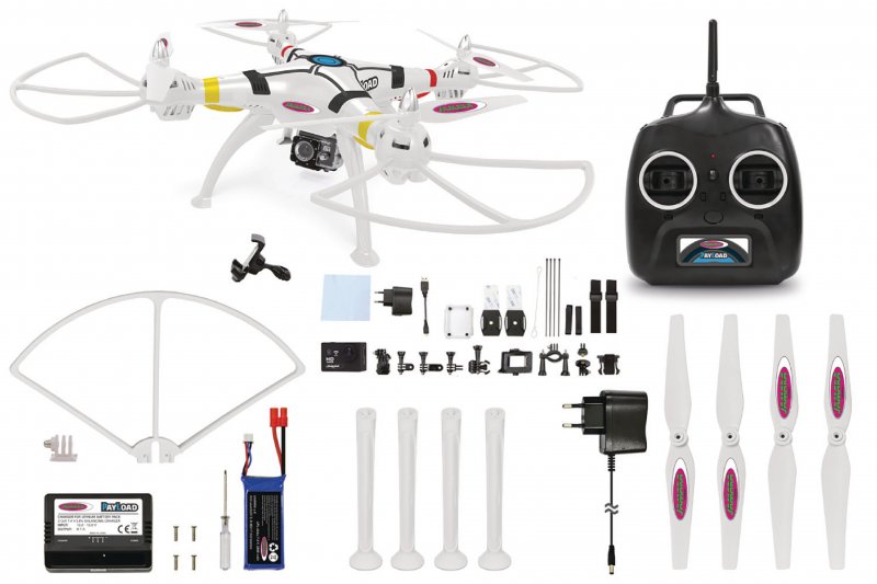R/C Dron Payload Altitude 4+4 Kanál RTF / Foto / Video / Nahrávání zvuku / Gyro Uvnitř / Se Světly / Otáčení o 360 2,4G - obrázek č. 9
