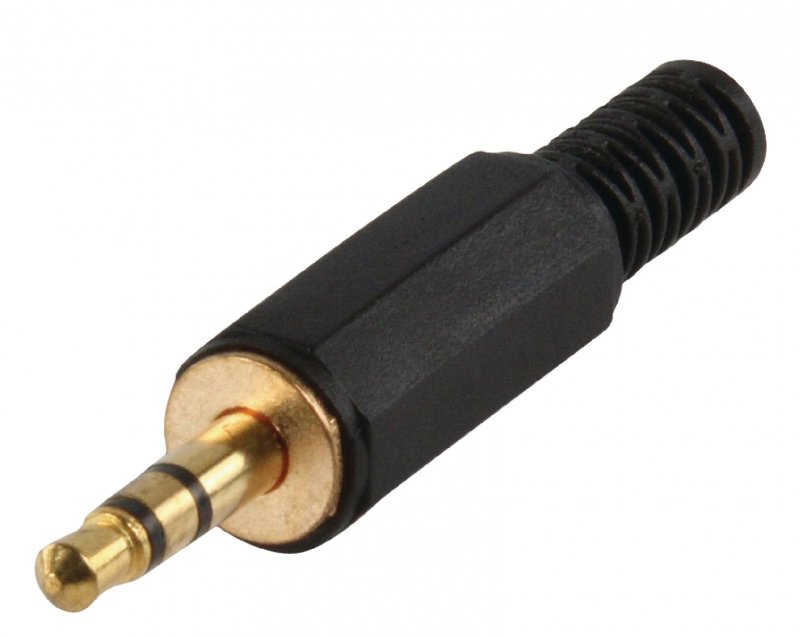 Stereo Konektor 3.5 mm Zástrčka Černá - obrázek produktu