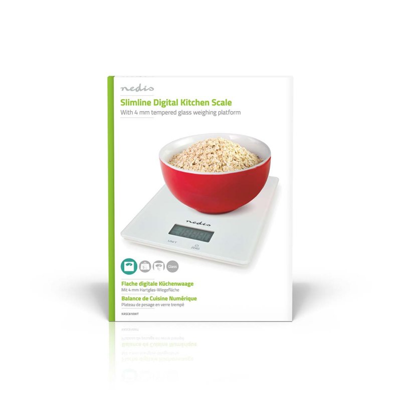Kuchyňské váha | Digitální | Plast / Sklo | Bílá - obrázek č. 9
