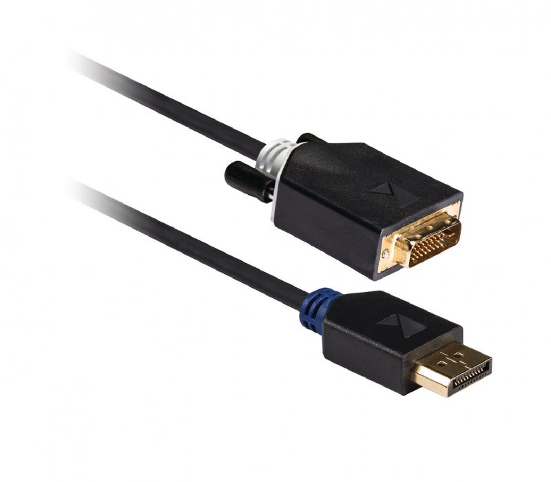 Kabel DisplayPort DisplayPort Zástrčka - DVI-D 24+1p Zástrčka 2.00 m Antracit - obrázek č. 2