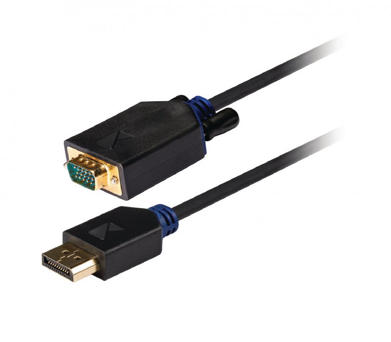Kabel DisplayPort DisplayPort Zástrčka - VGA Zástrčka 2.00 m Antracit - obrázek č. 1