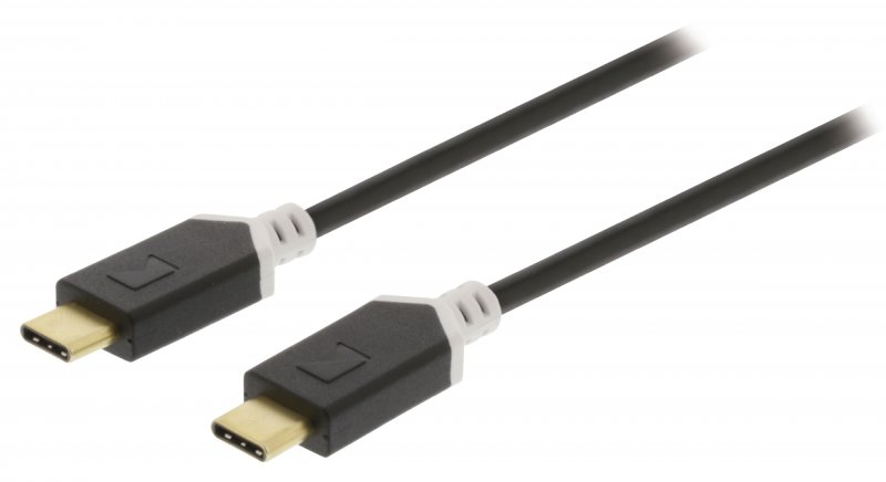 Kabel USB 2.0 USB-C Zástrčka - USB-C Zástrčka 1.00 m Antracit - obrázek č. 1