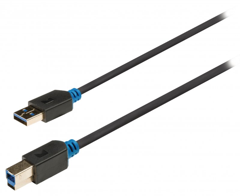 Kabel USB 3.0 USB A Zástrčka - USB-B Male 2.00 m Antracit - obrázek č. 1
