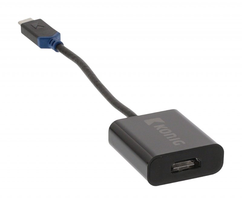 Adaptér USB-C Zástrčka - HDMI Zásuvka Antracit - obrázek č. 2