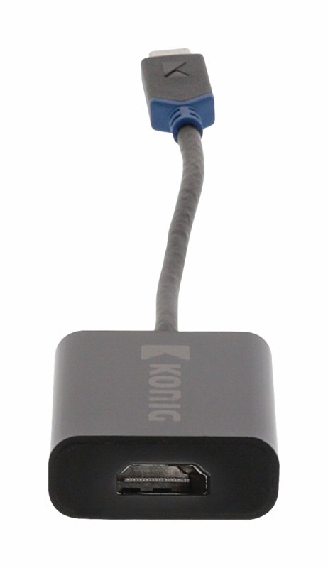 Adaptér USB-C Zástrčka - HDMI Zásuvka Antracit - obrázek č. 3