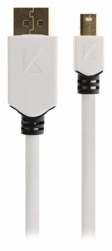 Kabel Mini DisplayPort Mini DisplayPort Zástrčka - DisplayPort Zástrčka 2.00 m Bílá - obrázek č. 3