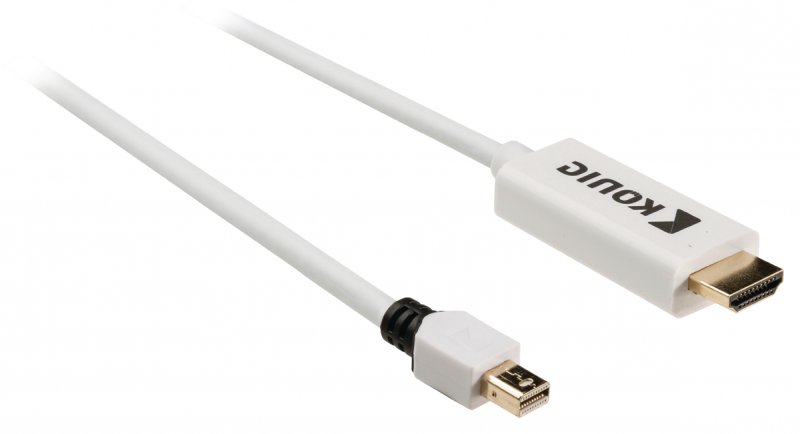 Kabel Mini DisplayPort Mini DisplayPort Zástrčka - HDMI Konektor 2.00 m Bílá - obrázek č. 2