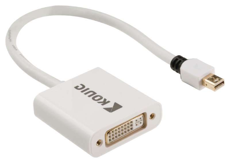 Kabel Mini DisplayPort Mini DisplayPort Zástrčka - DVI-I 24+5p Zásuvka 0.20 m Bílá - obrázek č. 2