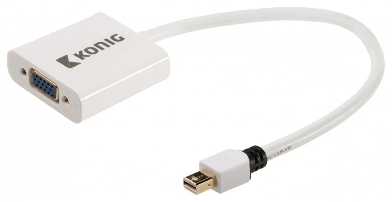 Kabel Mini DisplayPort Mini DisplayPort Zástrčka - VGA Zásuvka 0.20 m Bílá - obrázek č. 1