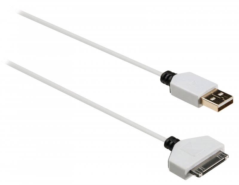 Synchronizační a Nabíjecí Kabel Apple Dock 30kolíkový - USB A Zástrčka 2.00 m Bílá - obrázek č. 1