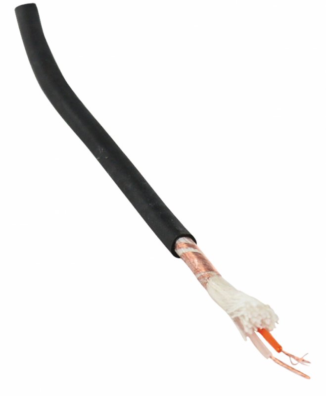 Mikrofon Kabel na Cívce 2x 0.25 mm² 100 m Černá - obrázek č. 4