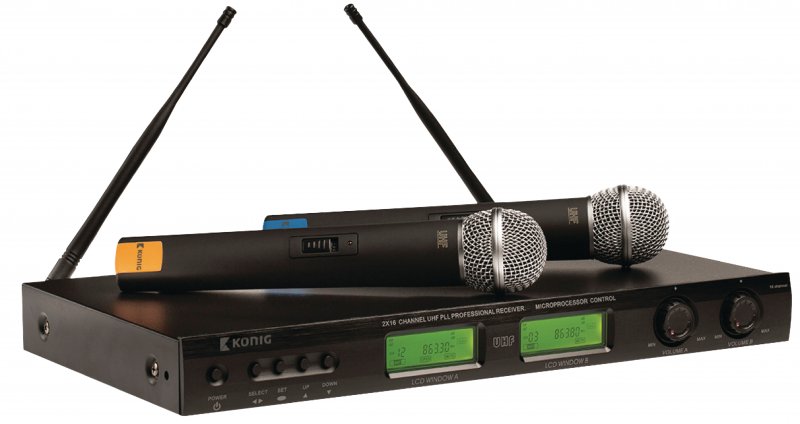 16-Kanál Bezdrátový Mikrofon 863-865 Mhz - obrázek č. 2
