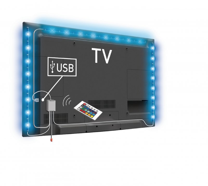 Náladové TV Osvětlení LED 96 lm 1900 mm RGB - obrázek č. 4