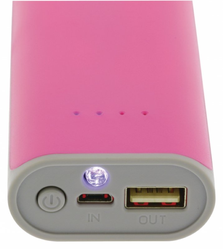 Přenosná Powerbanka Lithium-Ion 5000 mAh USB Růžová - obrázek č. 13