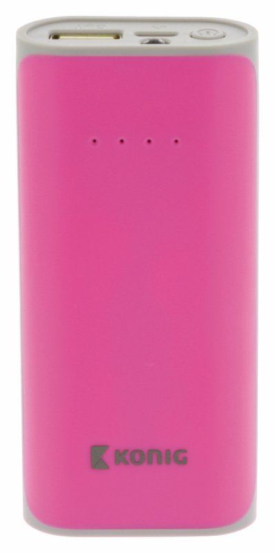 Přenosná Powerbanka Lithium-Ion 5000 mAh USB Růžová - obrázek č. 8