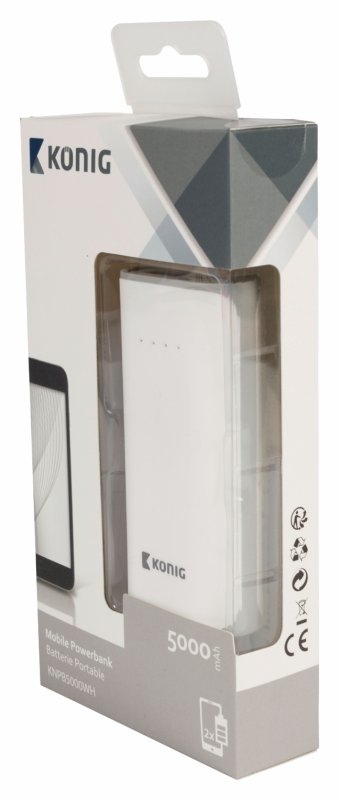 Přenosná Powerbanka Lithium-Ion 5000 mAh USB Bílá - obrázek č. 11