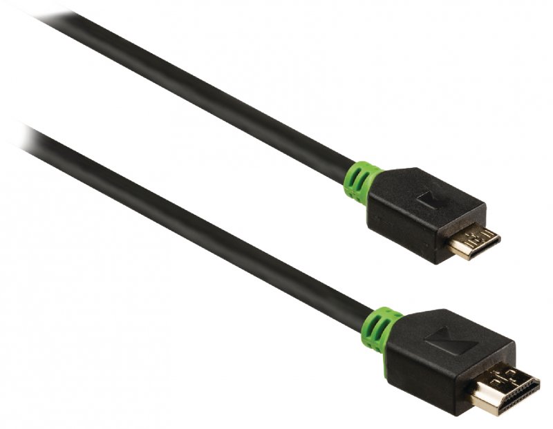 High Speed HDMI Kabel s Ethernetem HDMI Konektor - HDMI Mini Konektor 2.00 m Antracit - obrázek č. 2