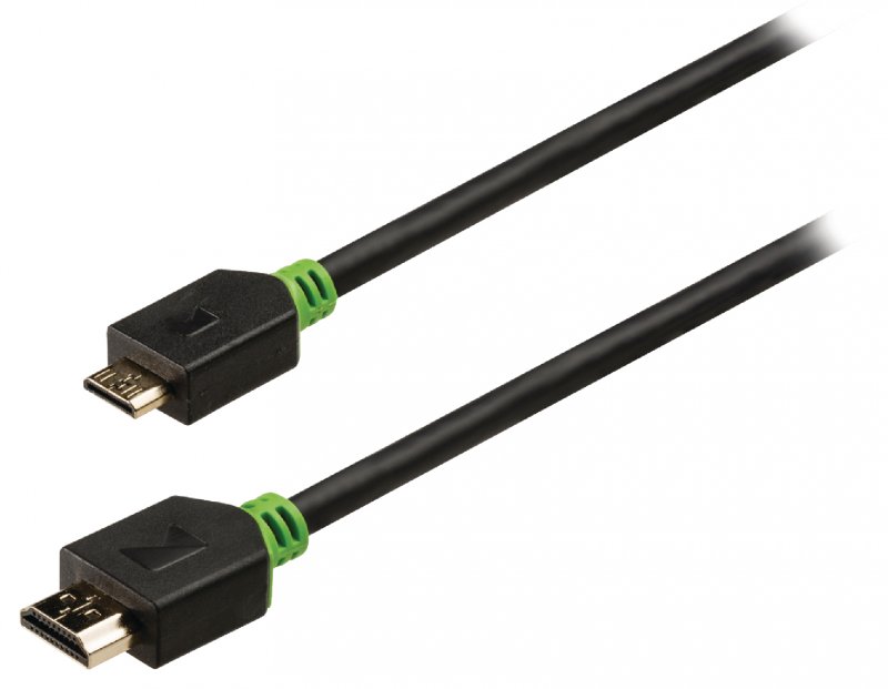 High Speed HDMI Kabel s Ethernetem HDMI Konektor - HDMI Mini Konektor 2.00 m Antracit - obrázek č. 1