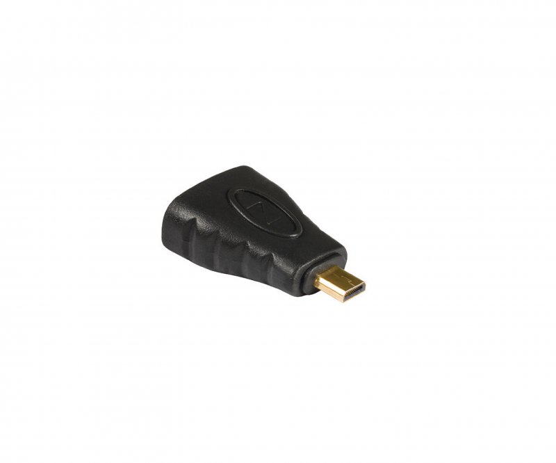 Adaptérem High Speed HDMI s Ethernetem HDMI Micro Konektor - HDMI Zásuvka Antracit - obrázek č. 2