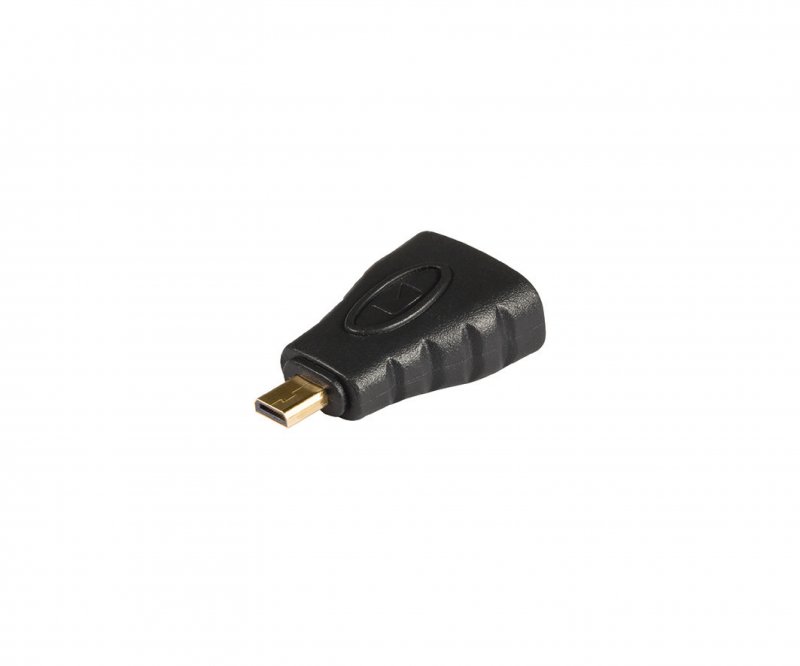 Adaptérem High Speed HDMI s Ethernetem HDMI Micro Konektor - HDMI Zásuvka Antracit - obrázek č. 1