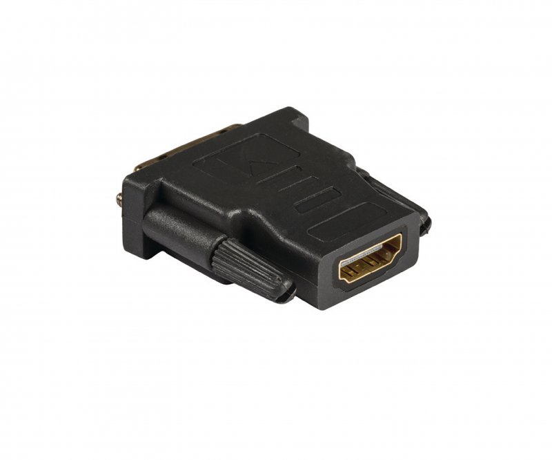 Adaptér High Speed HDMI HDMI Zásuvka - DVI-D 24+1p Zástrčka Antracit - obrázek č. 4