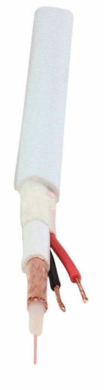 Bezpečnostní kabel na cívce 0.61 + 2x 0.75 - 100 m Bílá - obrázek č. 1