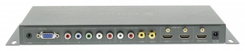 5-Port AV HDMI Přepínač Tmavě Šedá - obrázek č. 4