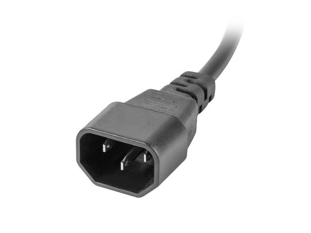 NAPÁJECÍ PANEL (PDU) 19" LANBERG 1U 10A 2m 10X IEC C13 ZÁSUVKA ČERNÁ C14 - obrázek č. 3