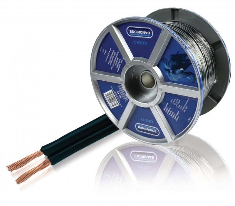 Kabel Reproduktoru na Cívce 2x 0.75 mm² 200 m Černá - obrázek produktu