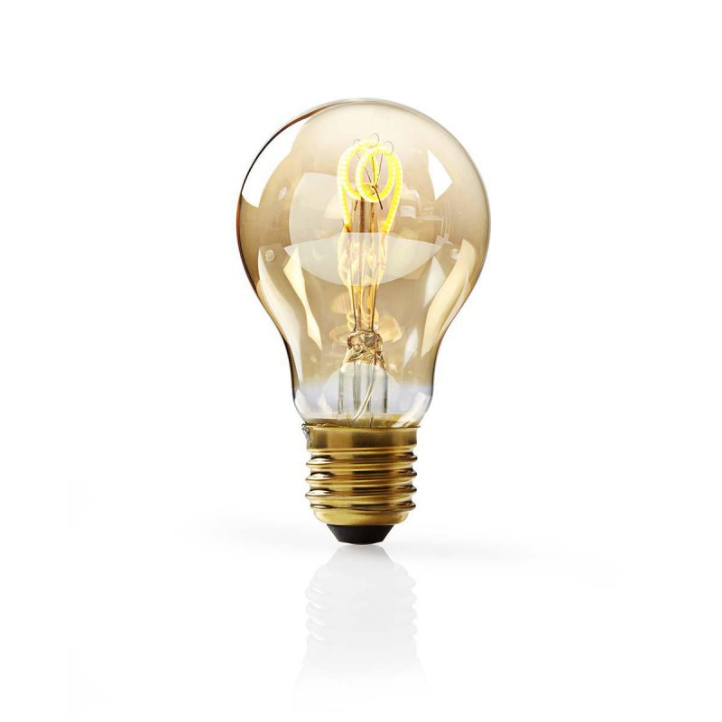 LED žárovka E27 | A60 | 3 W | 120 lm | 2000 K | Teplá Bílá | Retro styl | Počet žárovek v balení: 1 ks - obrázek produktu