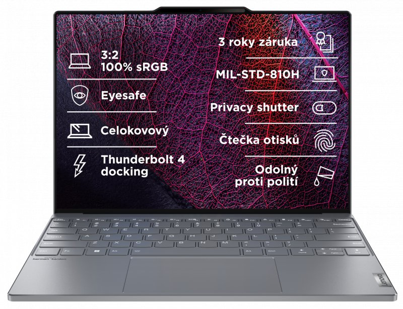 Lenovo ThinkBook 13x/ G4 IMH/ U9-185H/ 13,5"/ 2880x1920/ 32GB/ 1TB SSD/ Arc Xe/ W11P/ Gray/ 3R - obrázek č. 4