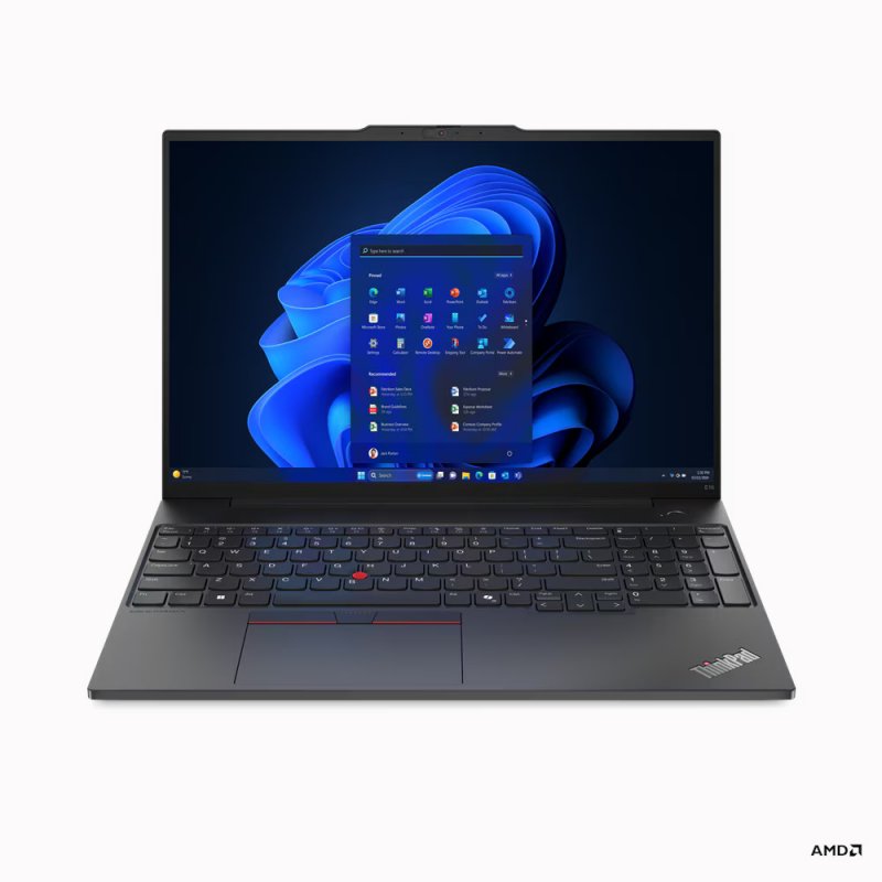 Lenovo ThinkPad E/ E16 Gen 2/ R5-7535HS/ 16"/ WUXGA/ 16GB/ 512GB SSD/ AMD int/ W11P/ Black/ 3R - obrázek produktu