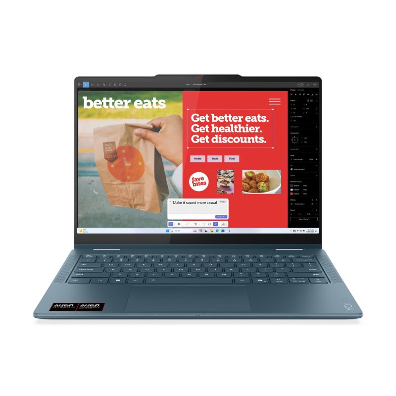 Lenovo Yoga 7 2-in-1 / 14AKP10 / AI5-340 / 14" / WUXGA / T / 16GB / 1TB / AMD int / W11H / Tidal Teal  On-Site - obrázek č. 12