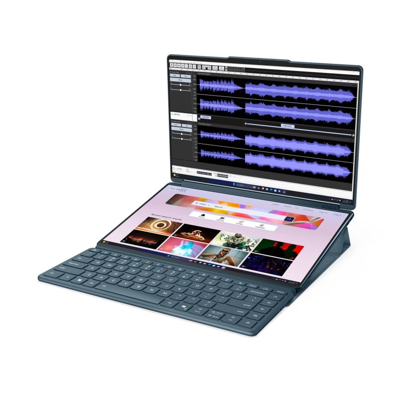 Lenovo Yoga Book 9 / 14IAH10  / U7-255H / 14" / 2880x1800 / T / 32GB / 1TB / Intel int / W11P / Tidal Teal  On-Site - obrázek č. 2
