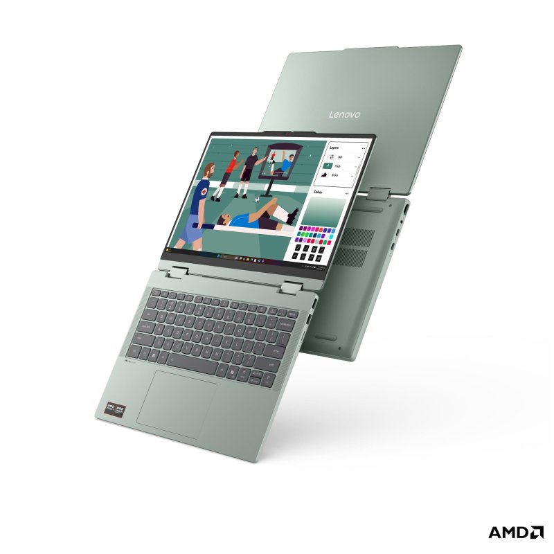 Lenovo IdeaPad 5 2-in-1 / 14AHP11 / R7-250 / 14" / WUXGA / T / 16GB / 512GB / AMD int / W11H / Breeze Moss - obrázek č. 5