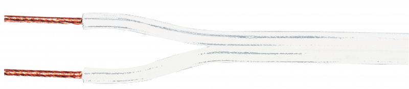 Kabel Reproduktoru na Cívce 2x 0.35 mm² 100 m Bílá - obrázek č. 1