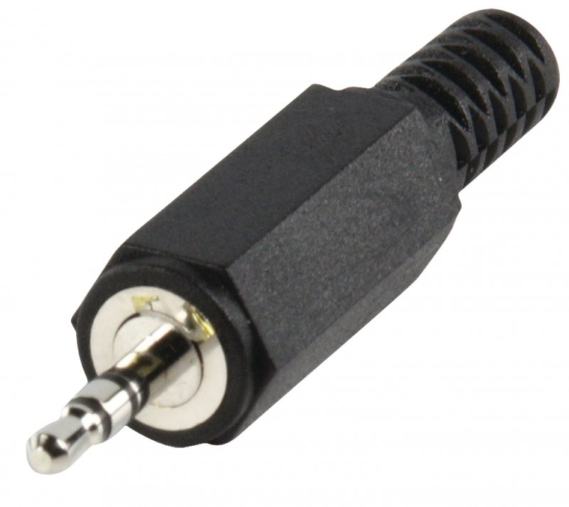 Stereo Konektor 2.5 mm Zástrčka Černá - obrázek produktu
