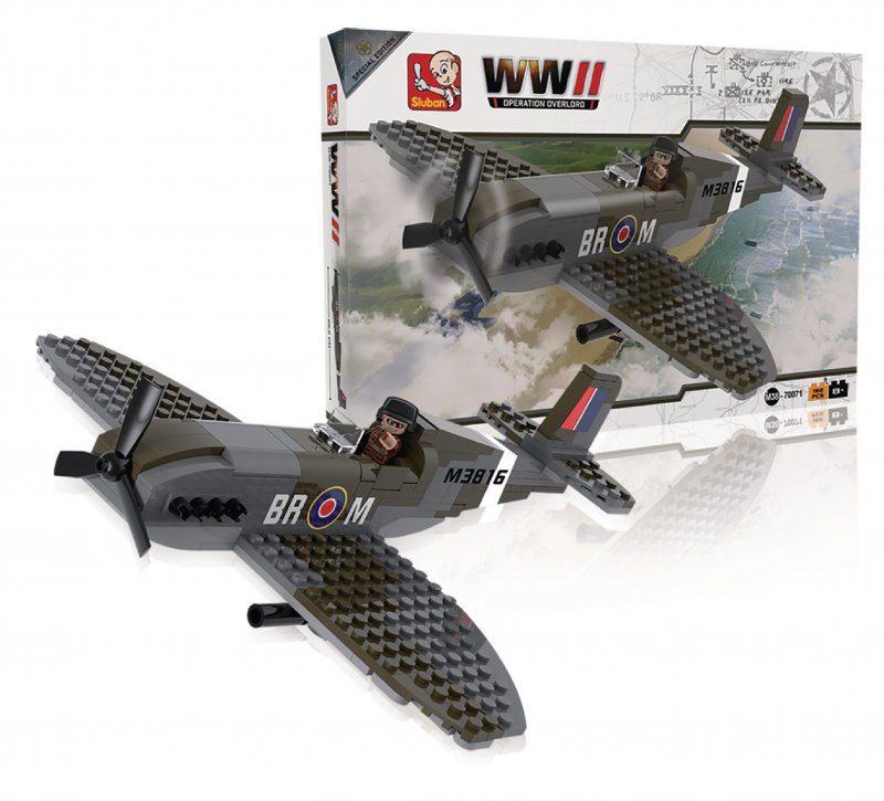 Stavebnicové Kostky WWII Serie Spitfire - obrázek produktu