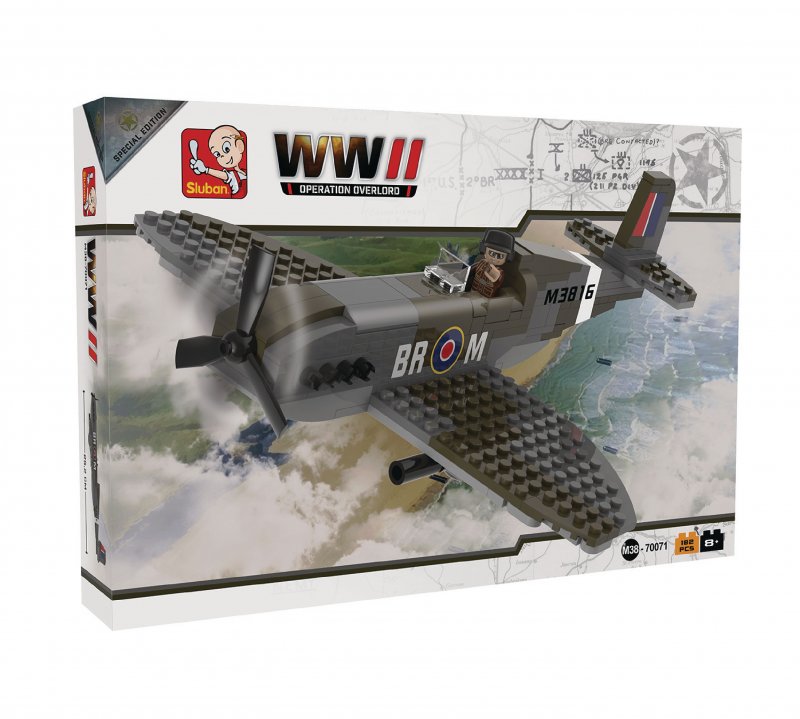 Stavebnicové Kostky WWII Serie Spitfire - obrázek č. 2