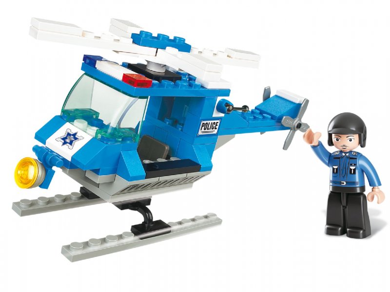 Stavebnicové Kostky Town Serie Policejní Helikoptéra - obrázek produktu
