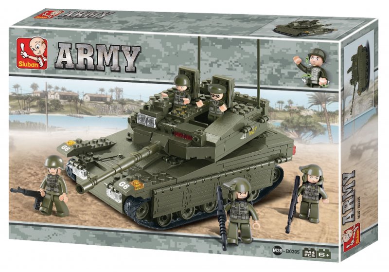 Stavebnicové Kostky Army Serie Tank - obrázek č. 2