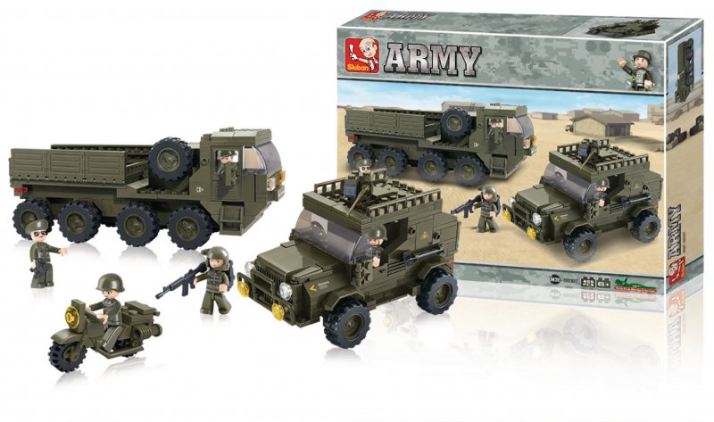 Stavebnicové Kostky Army Serie Zásobovací Oddíly - obrázek produktu