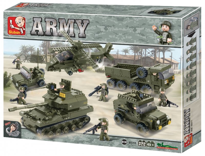 Stavebnicové Kostky Army Serie Pozemní Jednotky - obrázek č. 2