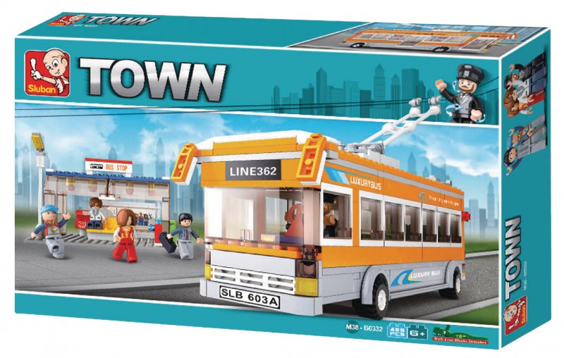 Stavebnicové Kostky Town Serie Trolejbus - obrázek č. 2