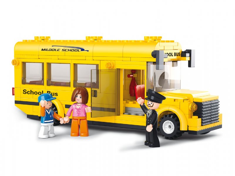 Stavebnicové Kostky Town Serie Školní Autobus - obrázek produktu