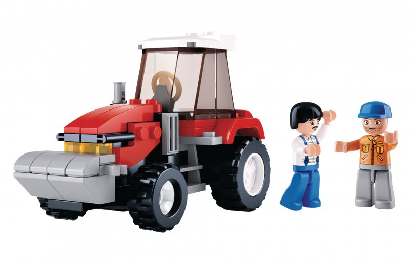 Stavebnicové Kostky Town Serie Traktor - obrázek produktu